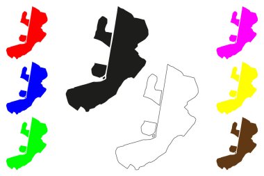 Dehri şehri (Hindistan Cumhuriyeti, Bihar Devleti) harita vektör çizimi, Dehri-on-Sone haritasını çiz