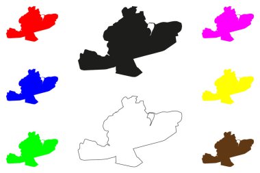 Hasan Şehri (Hindistan Cumhuriyeti, Karnataka Eyaleti) harita vektör çizimi, Hassan haritasını çiz