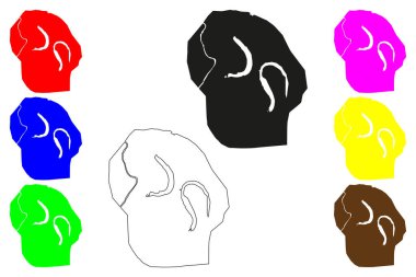 Motihari şehri (Hindistan Cumhuriyeti, Bihar Devleti) harita vektör illüstrasyonu, çizim Motihari haritası