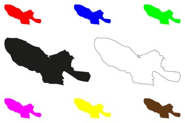 Rajapalaam şehri (Hindistan Cumhuriyeti, Tamil Nadu eyaleti) harita vektör çizimi, çizim Rajapalaam haritası