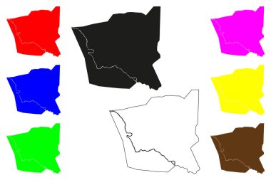 Satna şehri (Hindistan Cumhuriyeti, Madhya Pradesh Eyaleti) harita vektör çizimi, Satna haritasını çiz