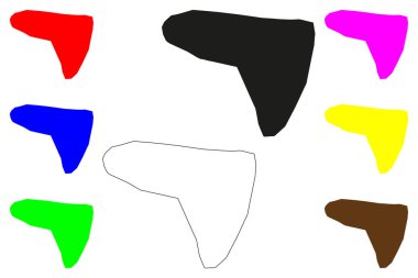 Shimla Şehri (Hindistan Cumhuriyeti, Himachal Pradesh Eyaleti) harita vektör çizimi, çizim Simla haritası