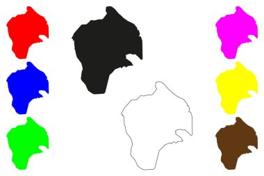 Shikohabad şehri (Hindistan Cumhuriyeti, Uttar Pradesh Eyaleti) harita vektör çizimi, Shikohabad haritası