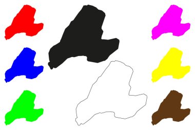 Shillong şehri (Hindistan Cumhuriyeti, Meghalaya eyaleti) harita vektör çizimi, Shillong haritası çizimi