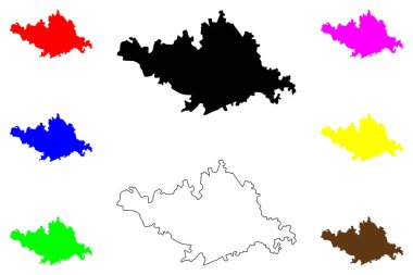 Marand şehri (İran İslam Cumhuriyeti, İran, IRI, Doğu Azerbaycan ili) harita vektör çizimi, Marand haritası çizimi