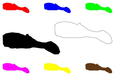 Duhok şehri (Irak Cumhuriyeti, Duhok Valiliği) harita vektör çizimi, çizim Dahuk haritası