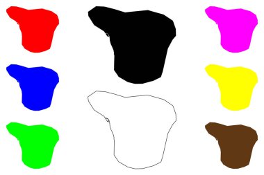 Felluce Şehri (Irak Cumhuriyeti, Valilik Al Anbar) harita vektör çizimi, el Felluce haritası çizimi