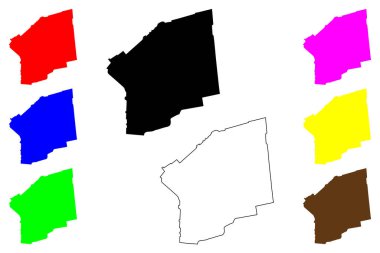 Eski Kudüs Şehri (İsrail Devleti, Kudüs Bölgesi) harita vektör çizimi, kroki çizimi Kudüs haritası
