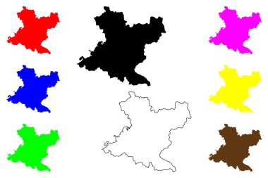 Morioka şehri (Japonya, Nihon-koku veya Nippon-koku, Tohoku bölgesi) harita vektör çizimi, çizim Morioka-shi haritası