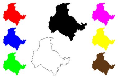 Nasushiobara kenti (Japonya, Nihon-koku veya Nippon-koku, Kanto bölgesi) harita vektör çizimi, çizim Nasushiobara-shi haritası