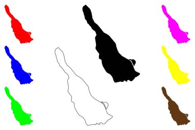 Noda şehri (Japonya, Nihon-koku veya Nippon-koku, Kanto bölgesi) harita vektör çizimi, çizim noda-shi haritası