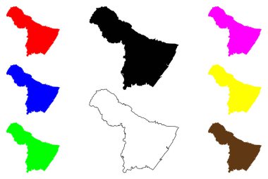 Suzuka şehri (Japonya, Nihon-koku veya Nippon-koku, Kansai bölgesi) harita vektör çizimi, çizim Suzuka-shi haritası