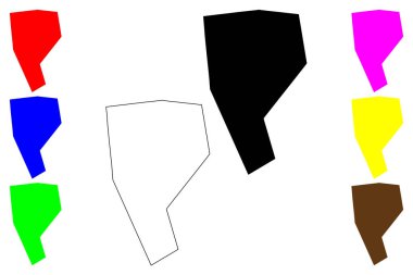 Garissa şehri (Kenya Cumhuriyeti) harita vektör çizimi, çizim Gaarrisa haritası