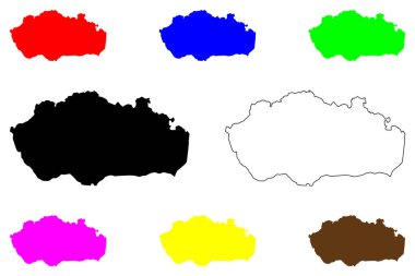 Nyeri şehri (Kenya Cumhuriyeti) harita vektör çizimi, çizim çizimi Nyeri haritası