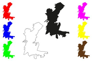 Cuautla city (United Mexican States, Mexico, Morelos State) map vector illustration, scribble sketch H. H. Cuautla or La heroica e historica Cuautla, Morelos map