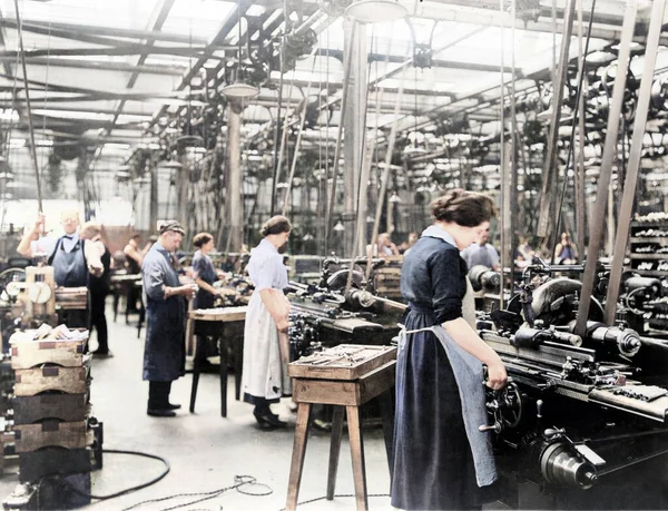 Олд Гартфорд Коннектикут Сша Близько 1914 Року Жінки Працюють Першій — стокове фото