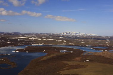 Myvatn, İzlanda 'nın kuzeyinde, Krafla volkanı yakınlarında aktif bir volkanik bölgede bulunan sığ bir göldür. Yüksek miktarda biyolojik aktivitesi var.