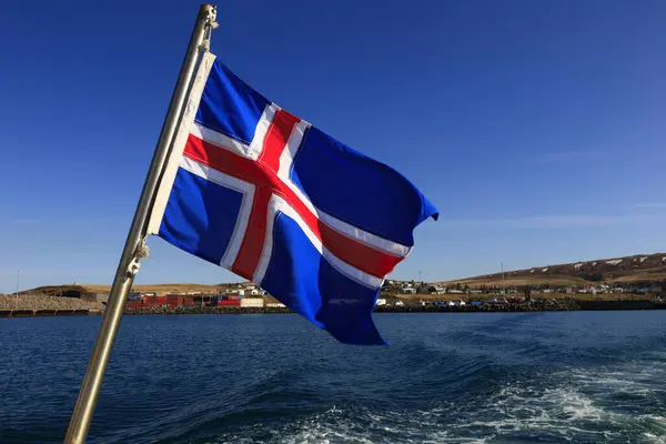 İzlanda bayrağının görünümü