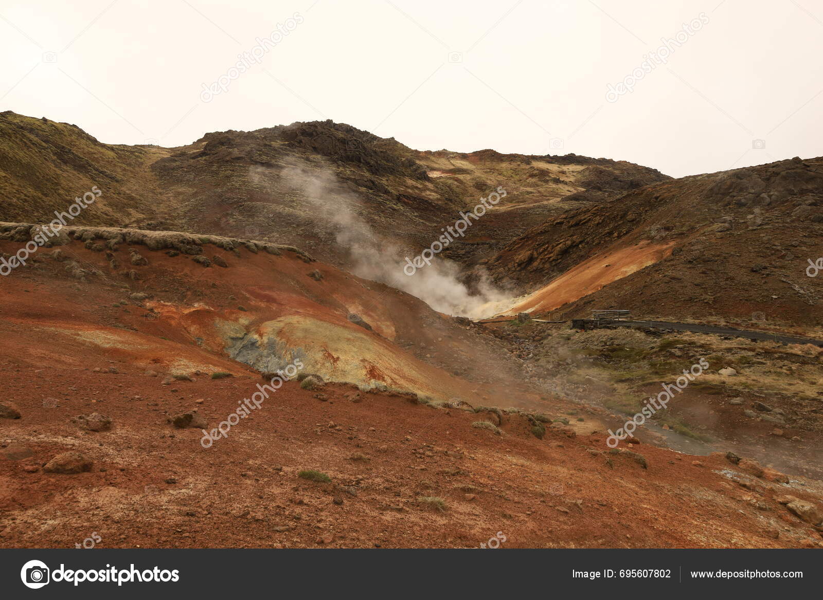 Reykjanesfolkvangur Nature Reserve Located Peninsula Reykjanes South