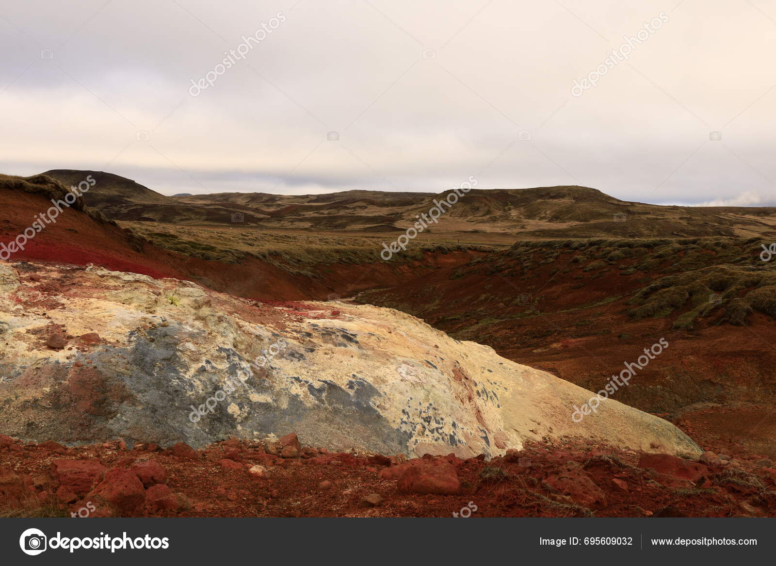 Reykjanesfolkvangur Nature Reserve Located Peninsula Reykjanes South