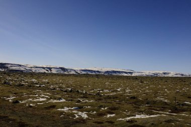 Lomagnupur güney İzlanda 'da bir buzul yığını..