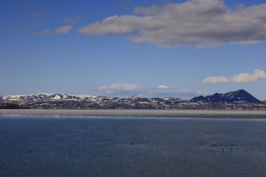 Myvatn, İzlanda 'nın kuzeyinde, Krafla volkanı yakınlarında aktif bir volkanik bölgede bulunan sığ bir göldür.