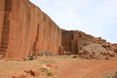  Kanarya Adaları 'ndaki Lanzarote' deki Tinamala volkanı manzarası