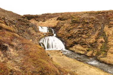 Selvallafoss Şelalesi Batı İzlanda 'daki Snaefellsnes yarımadasında.