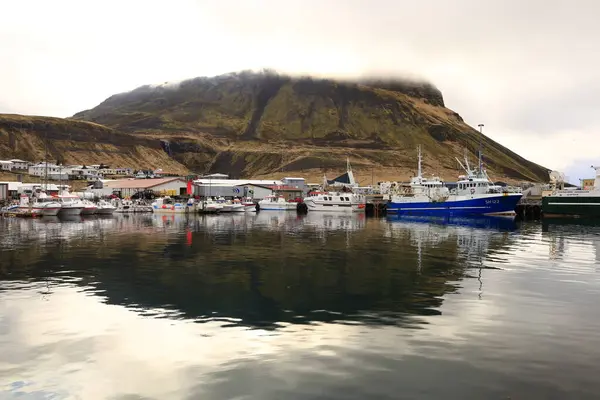 Olafsvik Małe Miasteczko Islandii Północnej Stronie Półwyspu Snfellsnes Obraz Stockowy