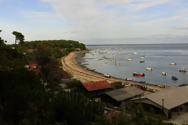 stock image  Arcachon Bay is a bay of the Atlantic Ocean on the southwest coast of France located in Pays de Buch