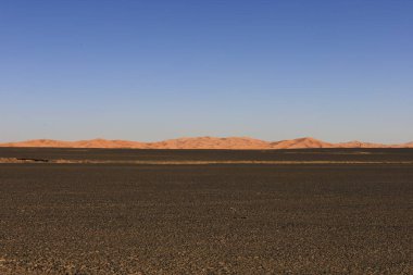 Erg Chebbi, Fas 'ın güneydoğusundaki Tafilalet' te rüzgarla savrulan kumlardan oluşan büyük bir kum tepesi denizi.