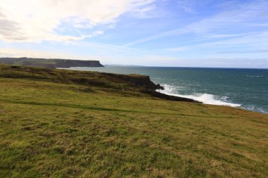 İspanya 'nın Cantabria ilindeki Ajo Burnu manzarası