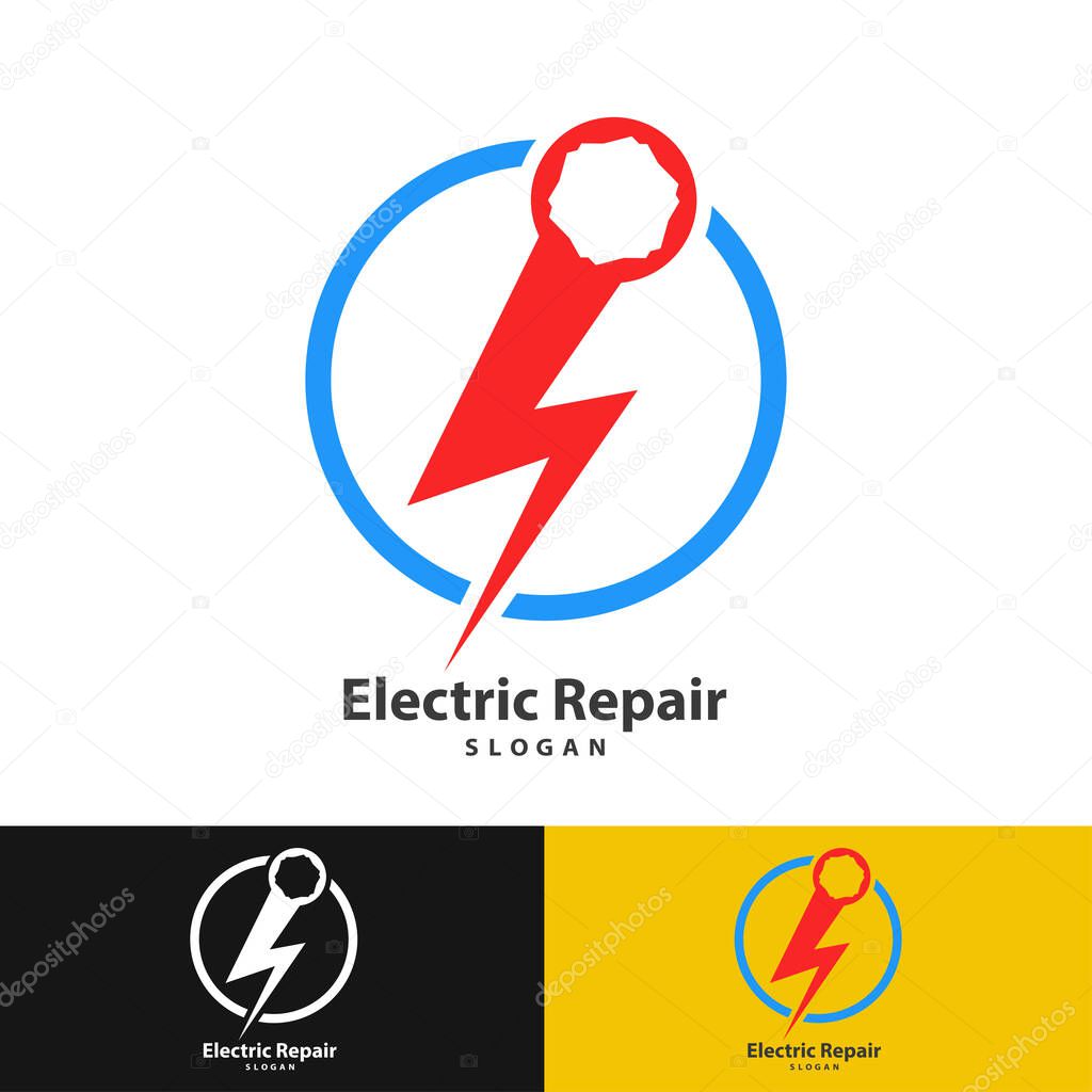 Electric Repair Logo Design for Electrical Services