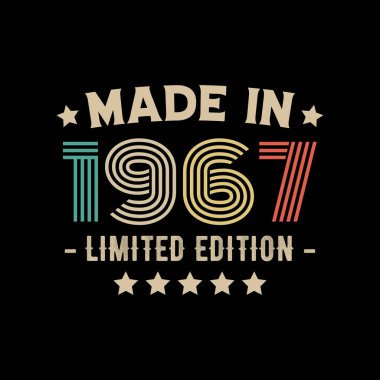 1967 yapımı sınırlı sayıda üretilmiş tişört tasarımı