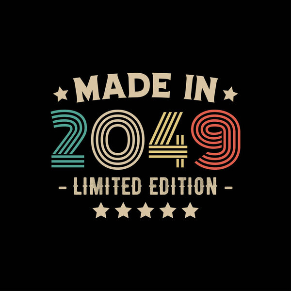 Made in 2049 limited edition t-shirt design