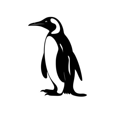 Linux 'un vektör silueti
