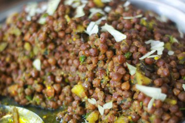 Geleneksel Hint vejetaryen yemeği. Nohut köri, channa masala.