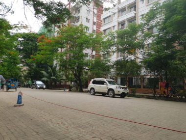 26 Mayıs 2022 Bashundhara R A, Dhaka. Bashundhara 'nın yerleşim alanındaki diğer günlerden bir farkı yok.