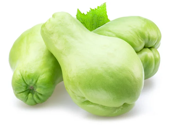 Chayote Fruit Isolated White Background —  Fotos de Stock
