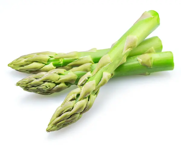 Fresh Green Asparagus Isolated White Background — Stock Photo, Image