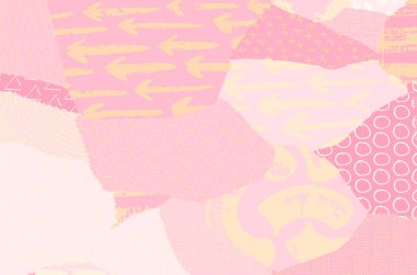 Soyut siyah konturlar, el vektör desen çizdi. Geometrik tarzı Retro soyut desen. Soyut çok renkli geometrik desen.