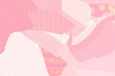 Soyut siyah konturlar, el vektör desen çizdi. Geometrik tarzı Retro soyut desen. Soyut çok renkli geometrik desen.