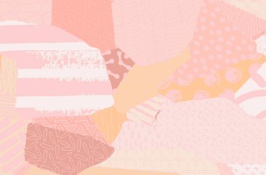 Soyut siyah konturlar, el vektör desen çizdi. Geometrik tarzı Retro soyut desen. Soyut çok renkli geometrik desen.