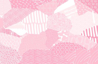 Soyut siyah konturlar, el vektör desen çizdi. Geometrik tarzı Retro soyut desen. Soyut çok renkli geometrik desen.