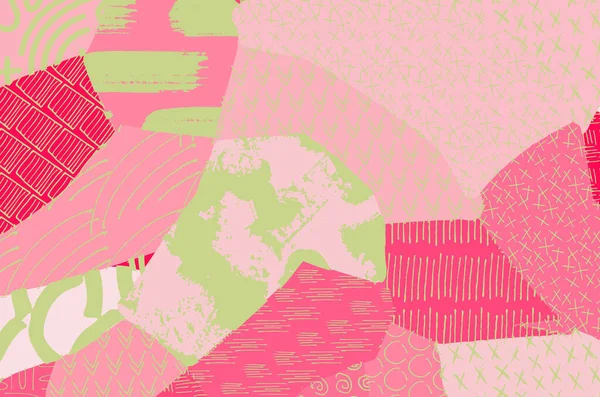 Soyut siyah konturlar, el vektör desen çizdi. Geometrik tarzı Retro soyut desen. Soyut çok renkli geometrik desen.