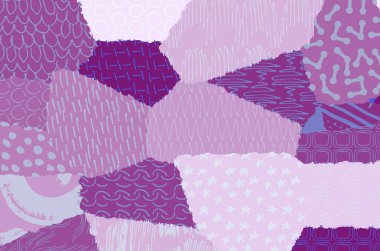 Soyut siyah konturlar, el vektör desen çizdi. Geometrik tarzı Retro soyut desen. Soyut çok renkli geometrik desen.