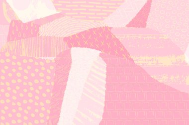 Soyut siyah konturlar, el vektör desen çizdi. Geometrik tarzı Retro soyut desen. Soyut çok renkli geometrik desen.