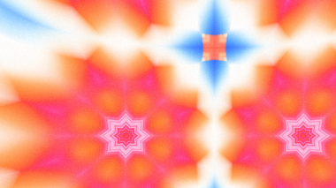 Yumuşak Grain desenli soyut Radyasyon Patlaması, Psikedelik Biçimli Simetrik Parıltı Şablonu, İnce Gürültülü Dairesel Abstrakt, Gradyan Akımlı Kaleydoskopik Yıldız Patlaması