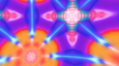 Yumuşak Grain desenli soyut Radyasyon Patlaması, Psikedelik Biçimli Simetrik Parıltı Şablonu, İnce Gürültülü Dairesel Abstrakt, Gradyan Akımlı Kaleydoskopik Yıldız Patlaması