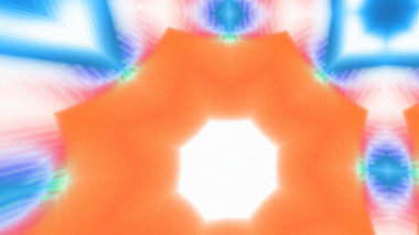 Yumuşak Grain desenli soyut Radyasyon Patlaması, Psikedelik Biçimli Simetrik Parıltı Şablonu, İnce Gürültülü Dairesel Abstrakt, Gradyan Akımlı Kaleydoskopik Yıldız Patlaması